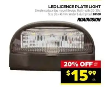 Autopro Roadvision LED Licence Plate Light offer