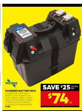 Autopro Voltage Powered Battery Box offer