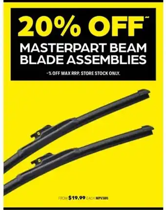 Masterpart Beam Blade Assemblies - MPV380