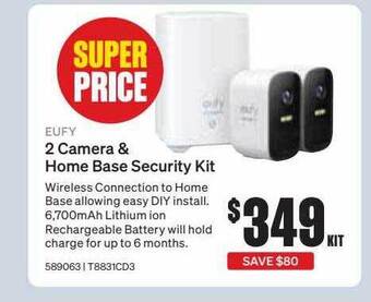 SuperCheap Auto Eufy 2 camera & home base security kit offer