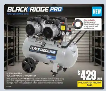 SuperCheap Auto Blackridge pro 2.75hp air compressor offer