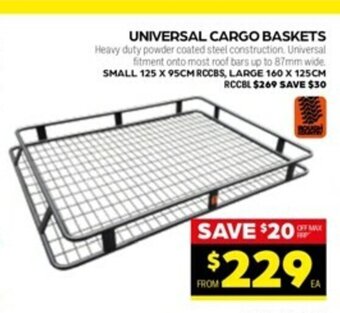 Autopro Rough Country Universal Cargo Baskets offer