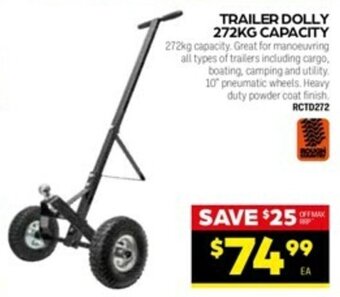 Autopro Rough Country Trailer Dolly 272kg Capacity offer