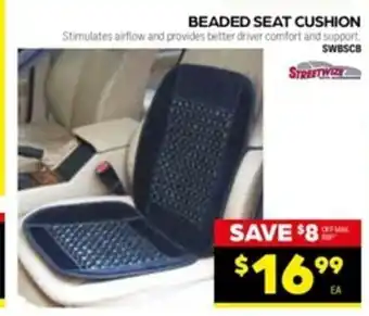 Streetwize Beaded Seat Cushion