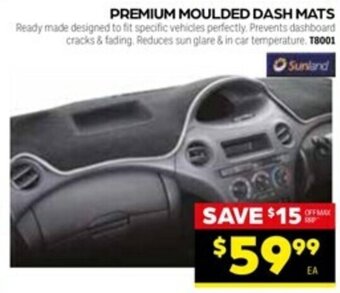 Autopro Sunland Premium Moulded Dash Mats offer