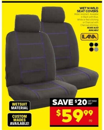Autopro ILANA Wet N Wild Seat Covers offer