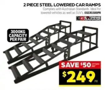 Autopro Extreme Garage 2 Piece Steel Lowered Car Ramps offer
