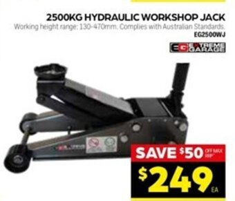 Autopro Extreme Garage 2500KG Hydraulic Workshop Jack offer
