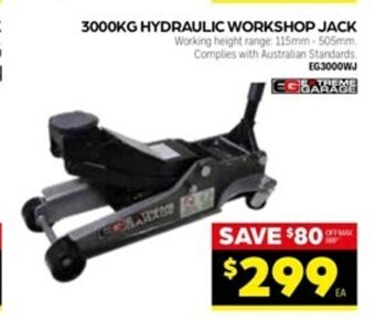 Autopro Extreme Garage 3000KG Hydraulic Workshop Jack offer