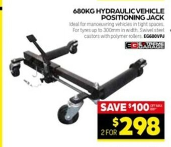 Autopro Extreme Garage 680KG Hydraulic Vehicle Positioning Jack offer