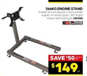 Autopro Extreme Garage 566KG Engine Stand offer