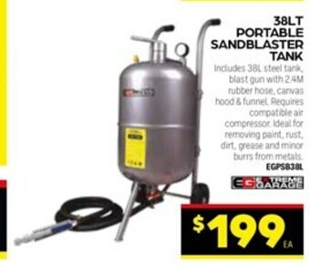 Autopro Extreme Garage 38LT Portable Sandblaster Tank offer