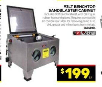 Autopro Extreme Garage 93LT Benchtop Sandblaster Cabinet offer
