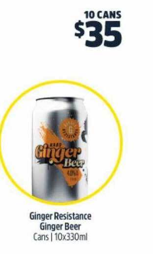Ginger resistance ginger beer