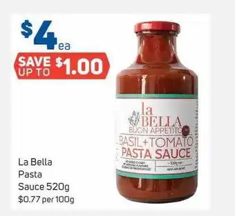 Foodland La bella pasta sauce offer