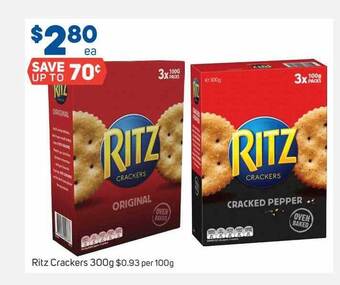 Foodland Ritz crackers offer