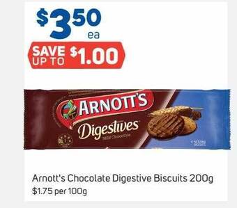 Foodland Arnott's chocolate digestive biscuits offer
