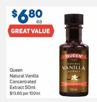 Foodland Queen natural vanilla concentrated extract offer
