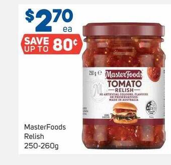 Foodland Masterfoods relish offer
