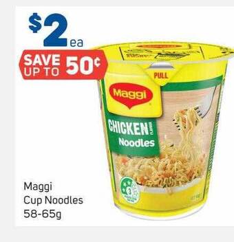 Foodland Maggi cup noodles offer