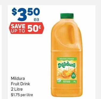 Mildura fruit drink