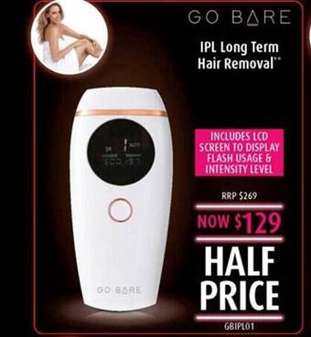 Shaver Shop Go bare ipl long term hair removal offer