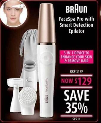 Shaver Shop Braun facespa pro with smart detection epilator offer
