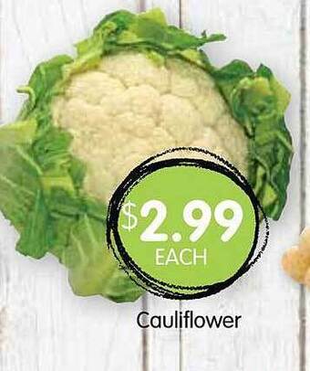 Spudshed Cauliflower offer