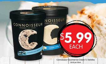 Spudshed Connoisseur gourmet ice cream offer