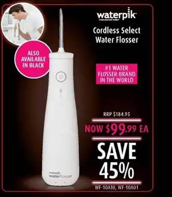Shaver Shop Waterpik cordless select water floosser offer