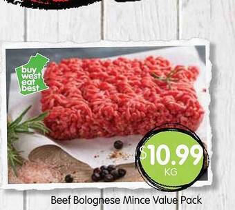 Spudshed Beef bolognese mince offer
