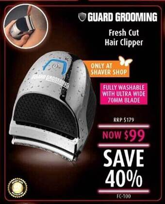 Guard grooming fresh cut hair clipper