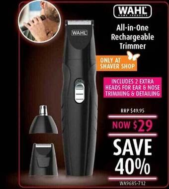 Shaver Shop Wahl all-in-one rechargeable trimmer offer
