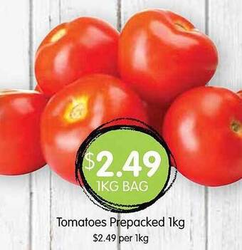 Spudshed Tomatoes prepacked offer