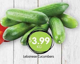 Spudshed Lebanese cucumbers offer
