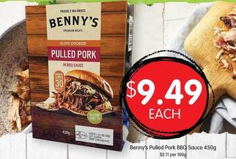 Spudshed Benny's pulled pork bbq sauce offer