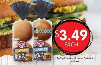 Spudshed Tip top potato or gourmet buns offer