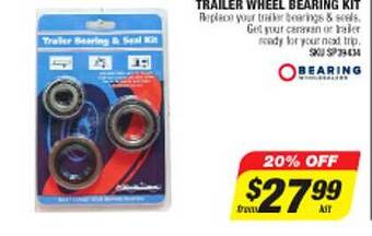 Autobarn Trailer wheel bearing kit offer