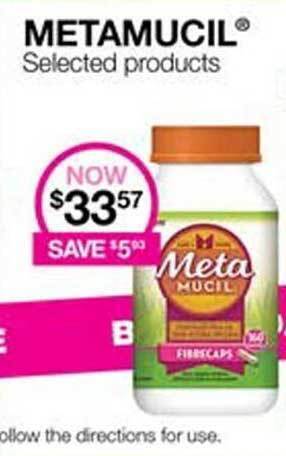 Priceline Metamucil selected products offer