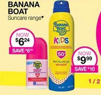 Priceline Banana boat suncare range offer