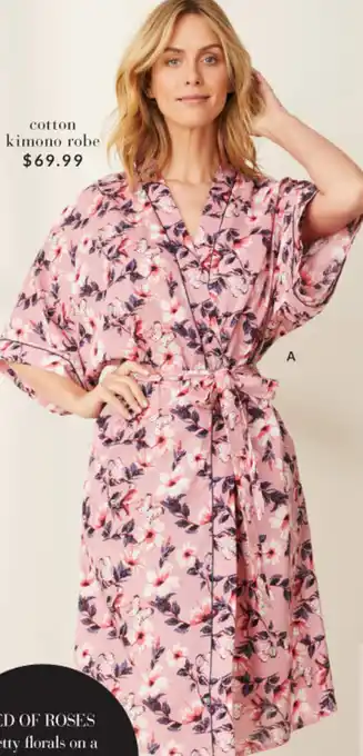 EziBuy Mia lucce cotton kimono robe offer