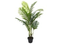 LivingStyles Potted Artificial Areca Palm Tree, 120cm offer