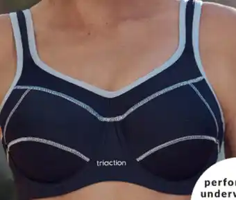 Triumph performance underwire bra