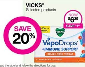 Priceline Vicks selected products offer