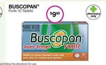 Priceline Buscopan forte 10 tablets offer