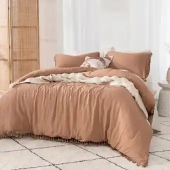 Pillow Talk Talia cinnamon quilt cover set by essentials offer