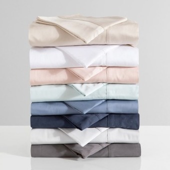 Pillow Talk 400 thread count bamboo cotton sheet set by habitat offer