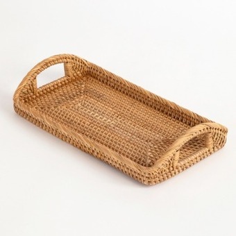 Pillow Talk Rattan tray by habitat offer