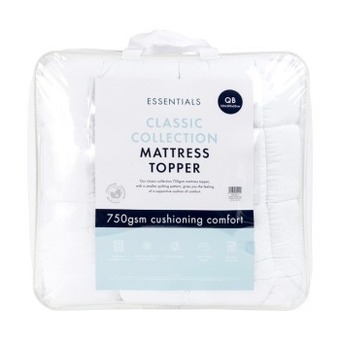 Pillow Talk Classic collection 750gsm mattress topper by essentials offer