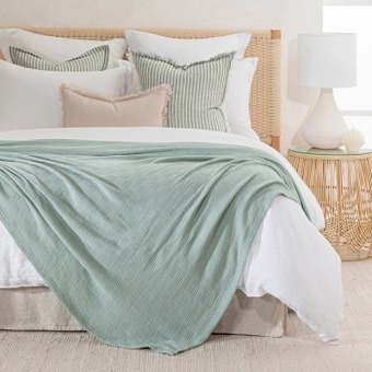 Pillow Talk Softer than silk 340gsm cotton bamboo blanket by m.u.s.e. offer